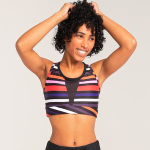 Aso Oke Workout Bra- Vibrant