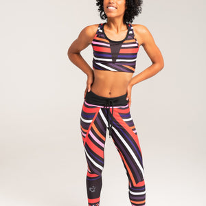 Aso Oke Workout Bra- Vibrant