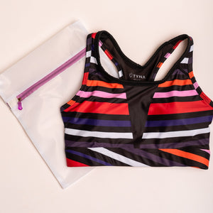 Aso Oke Workout Bra- Vibrant